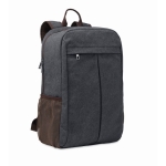 Mochila para portátil em canvas 450 g/m² cor preto