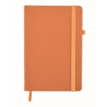Caderno com capa e papel reciclados cor cor-de-laranja segunda vista