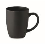 Caneca de cerâmica preta com interior brilhante de 290ml Duo Black cor preto