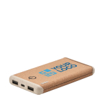 Bateria externa personalizada caixa de cortiça e 10.000 mAh EcoDesign vista principal