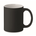 Caneca de cerâmica de cor mate de 300ml Classic Matt cor preto