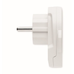 Adaptador de viagem compacto Skross World to europe USB cor branco quinta vista