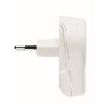 Carregador de tomada europeu Skross com 2 portas USB CHARGER cor branco quinta vista