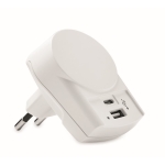 Carregador de carga rápida para USB cor branco