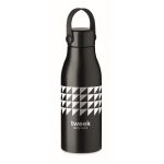 Garrafa de alumínio e pega de silicone com logotipo 650ml Alu Close cor preto vista principal