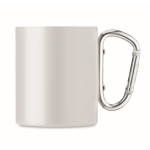 Caneca de metal de parede dupla e 300ml MetalHook Sublim cor branco quinta vista