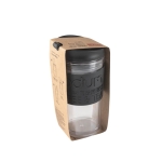 Copo takeaway de parede dupla sem BPA de 350ml Takeaway Travelmug cor preto terceira vista