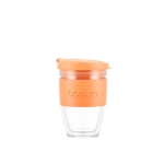 Copo de viagem com tampa de 250ml Takeaway Joycup cor cor-de-laranja