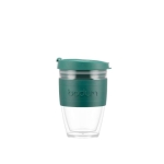 Copo de viagem com tampa de 250ml Takeaway Joycup cor verde-escuro