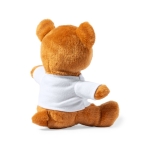 Ursinho de peluche macio com camisola branca personalizável Kiddo terceira vista