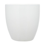 Caneca de cerâmica com acabamento brilhante de 430ml Cappuccino cor branco segunda vista frontal