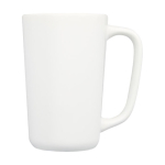 Caneca de cerâmica grande com acabamento mate de 480ml Americano cor branco vista lateral