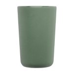 Caneca de cerâmica grande com acabamento mate de 480ml Americano cor verde segunda vista frontal