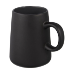 Caneca de cerâmica em forma de jarra de 450ml Wide Base cor preto