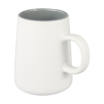 Caneca de cerâmica em forma de jarra de 450ml Wide Base cor branco