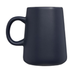 Caneca de cerâmica em forma de jarra de 450ml Wide Base cor azul-marinho segunda vista com lateral