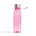 Garrafa desportiva de tritan com tira para pendurar 600ml Sporty Strap cor cor-de-rosa