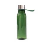 Garrafa desportiva de tritan com tira para pendurar 600ml Sporty Strap cor verde-escuro