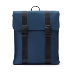 Mochila de viagem de couro vegan hidrorrepelente Contempo cor azul