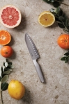 Faca em aço, estilo japonês promocional Hattasan Santoku cor prateado