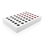 Jogo para brinde publicitário tipo 4 em linha de madeira Connect Four cor branco segunda vista