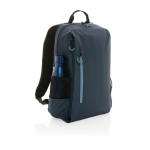 Mochila versátil com USB, RFID e bolso para PC de 15,6'' EcoLifestyle cor azul-marinho quarta vista