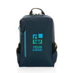 Mochila versátil com USB, RFID e bolso para PC de 15,6'' EcoLifestyle cor azul-marinho vista principal