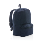 Mochila eco de lona reciclada por tingir 285 g/m2 EcoTrace Raw cor azul-marinho