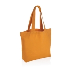 Saco de lona reciclada para compras 240 g/m2 EcoTrace Pocket cor cor-de-laranja