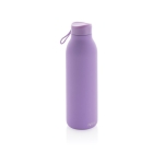 Garrafa térmica sem BPA com pega de transporte cor violeta