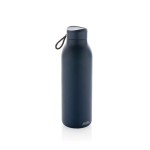 Garrafa térmica sem BPA com pega de transporte cor azul-marinho