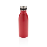 Garrafas de aço reciclado antifugas sem BPA cor vermelho