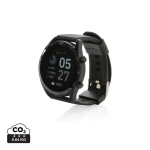 Smartwatch com ecrã redondo e microfone integrado Fit cor preto