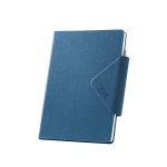 Agenda com fecho magnético cor azul