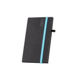 Agenda de bolso bissemanal com fita colorida Anytime Pocket cor azul-claro