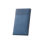 Agendas com logótipo e estampado de pele sintética Pocket Origami cor azul