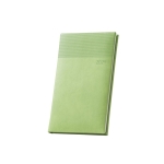 Agendas com logótipo e estampado de pele sintética Pocket Origami cor verde-claro