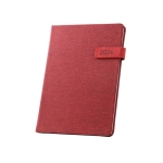 Agenda de rPET de design formal 2025 B5 Colors Magnet cor vermelho