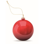 Bola de Natal brilhante com placa para impressão a cor Ø6cm cor vermelho