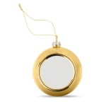 Bola de Natal brilhante com placa para impressão a cor Ø6cm cor dourado