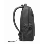 Mochila poliéster rPET para portátil com suporte para trolley 15'' cor preto