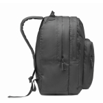 Mochila para portátil de poliéster rPET com bolsos e acolchoada 15'' cor preto