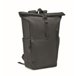 Mochila para portátil com fecho roll-top em poliéster rPET 15'' cor preto