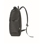 Mochila para portátil com fecho roll-top em poliéster rPET 15'' cor preto