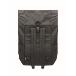 Mochila para portátil com fecho roll-top em poliéster rPET 15'' cor preto