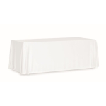 Toalha de mesa retangular poliéster para eventos 280x210cm 180 g/m2 cor branco