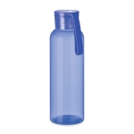 Garrafa de tritan em várias cores com pega de silicone 500ml cor azul transparente