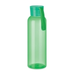 Garrafa de tritan em várias cores com pega de silicone 500ml cor verde transparente