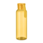 Garrafa de tritan em várias cores com pega de silicone 500ml cor amarelo transparente