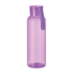 Garrafa de tritan em várias cores com pega de silicone 500ml cor violeta transparente